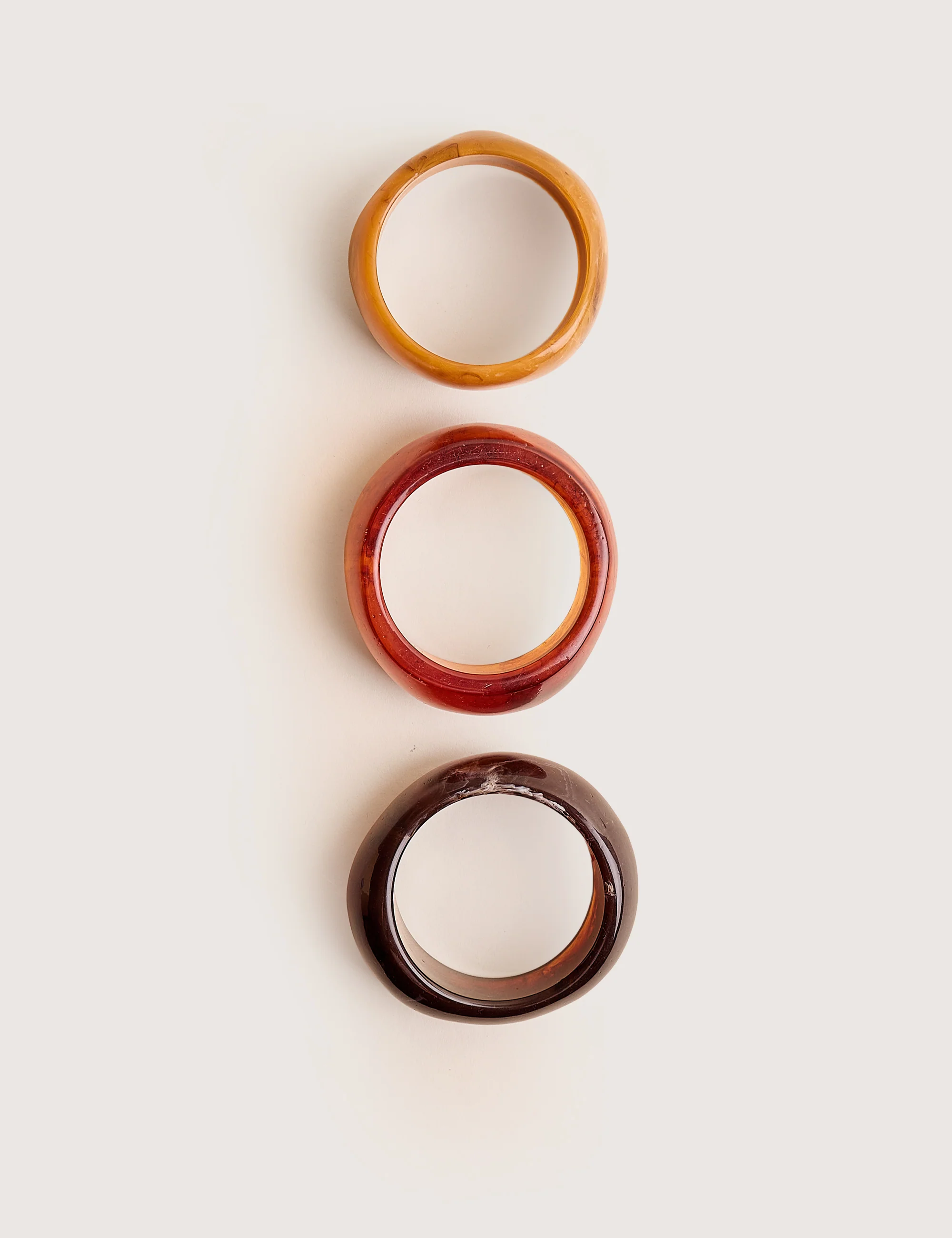 3 Pack Chunky Resin Bangle Set Multi - Image 3