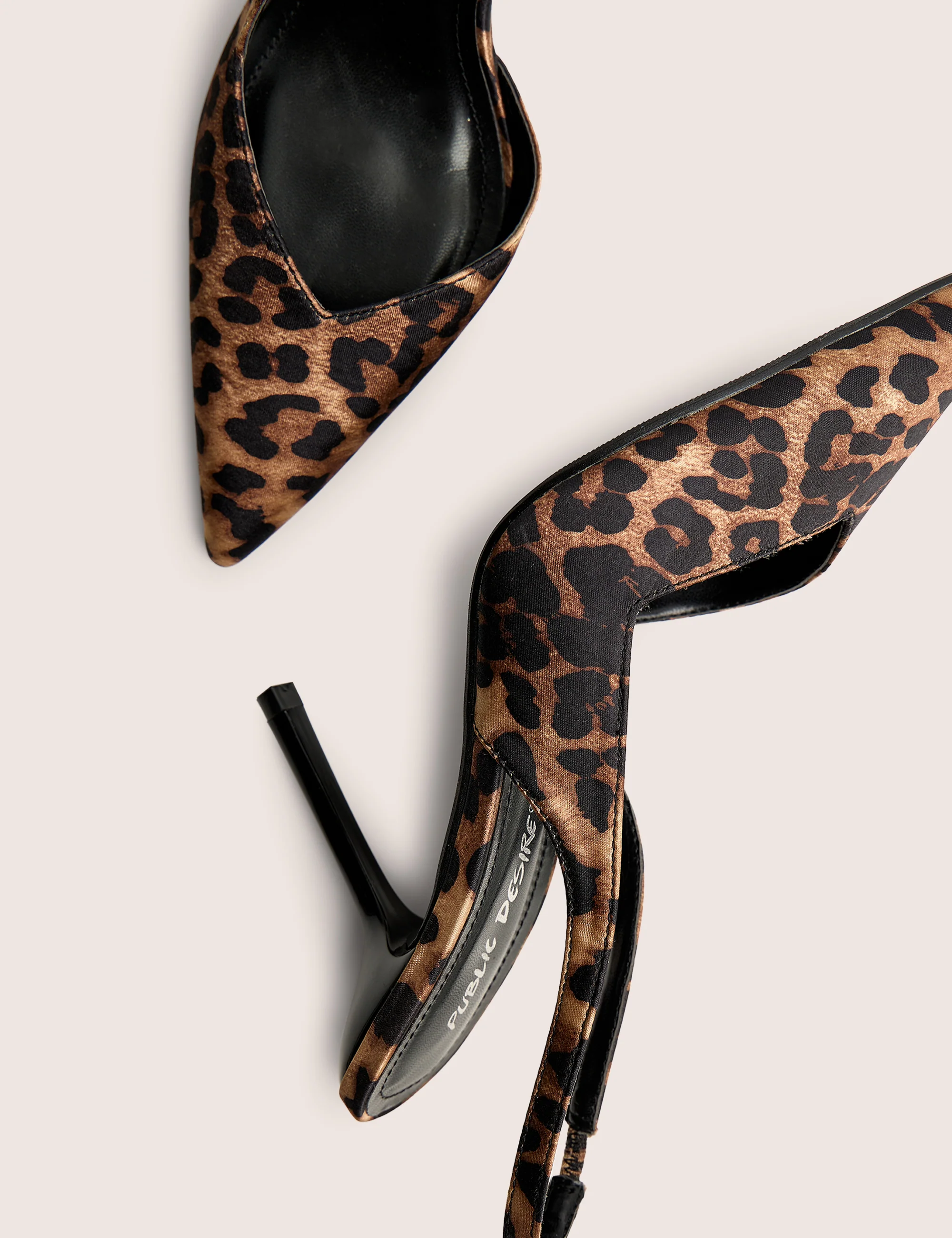 Extra Leopard Slingback Court High Heels - Image 4