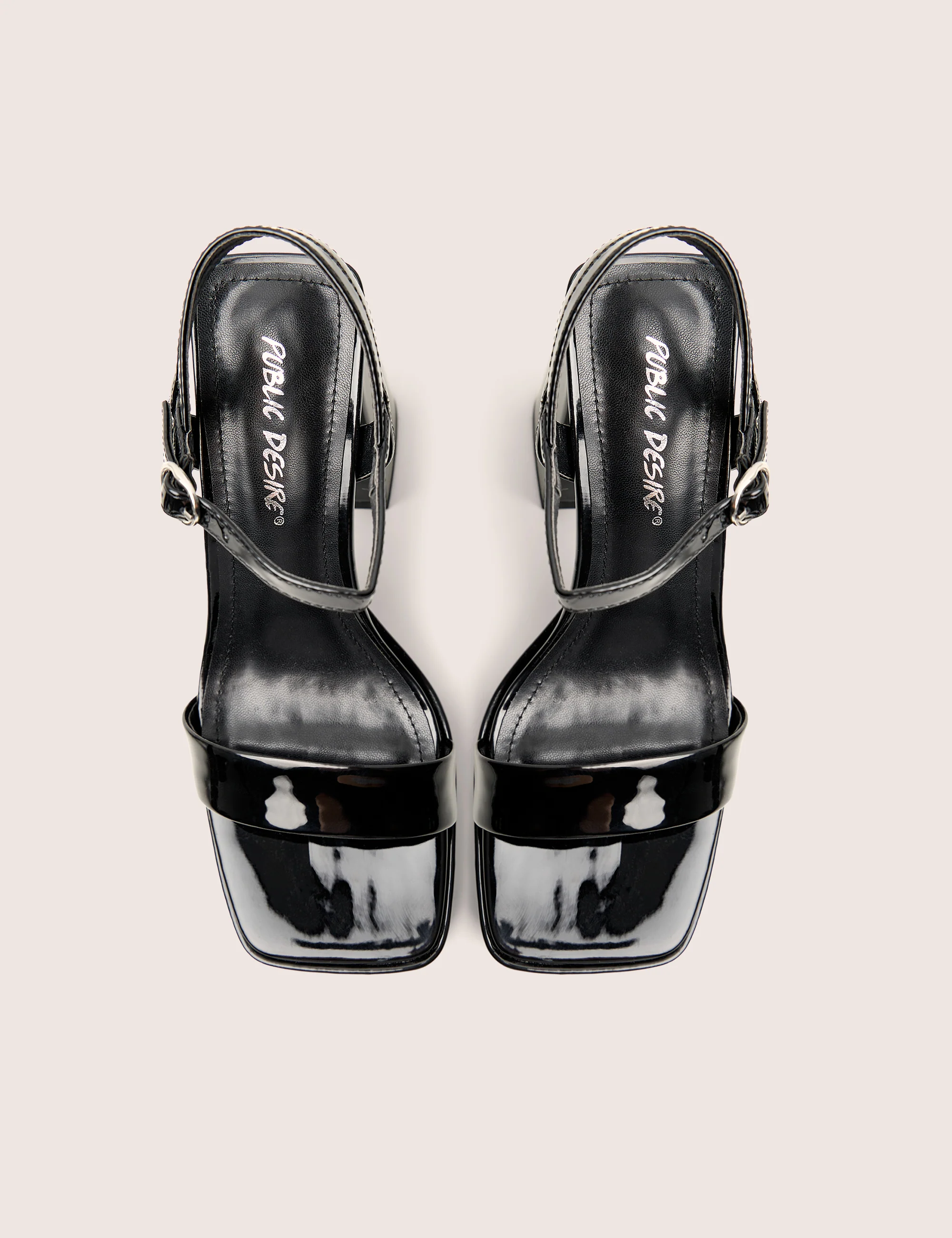 Figure Black Platform Patent High Heel - Image 4