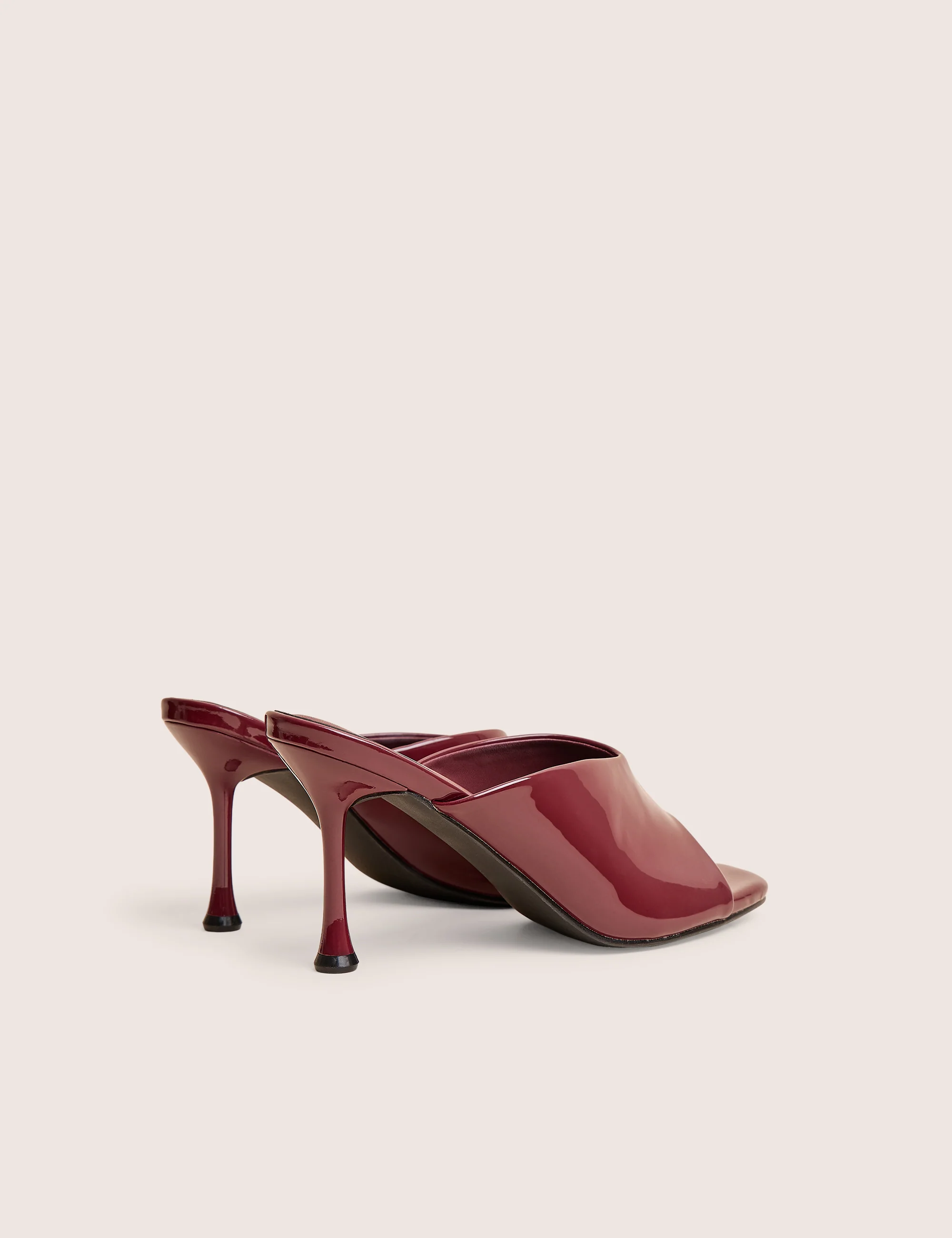 J'adore Burgundy Mule Heels - Image 4