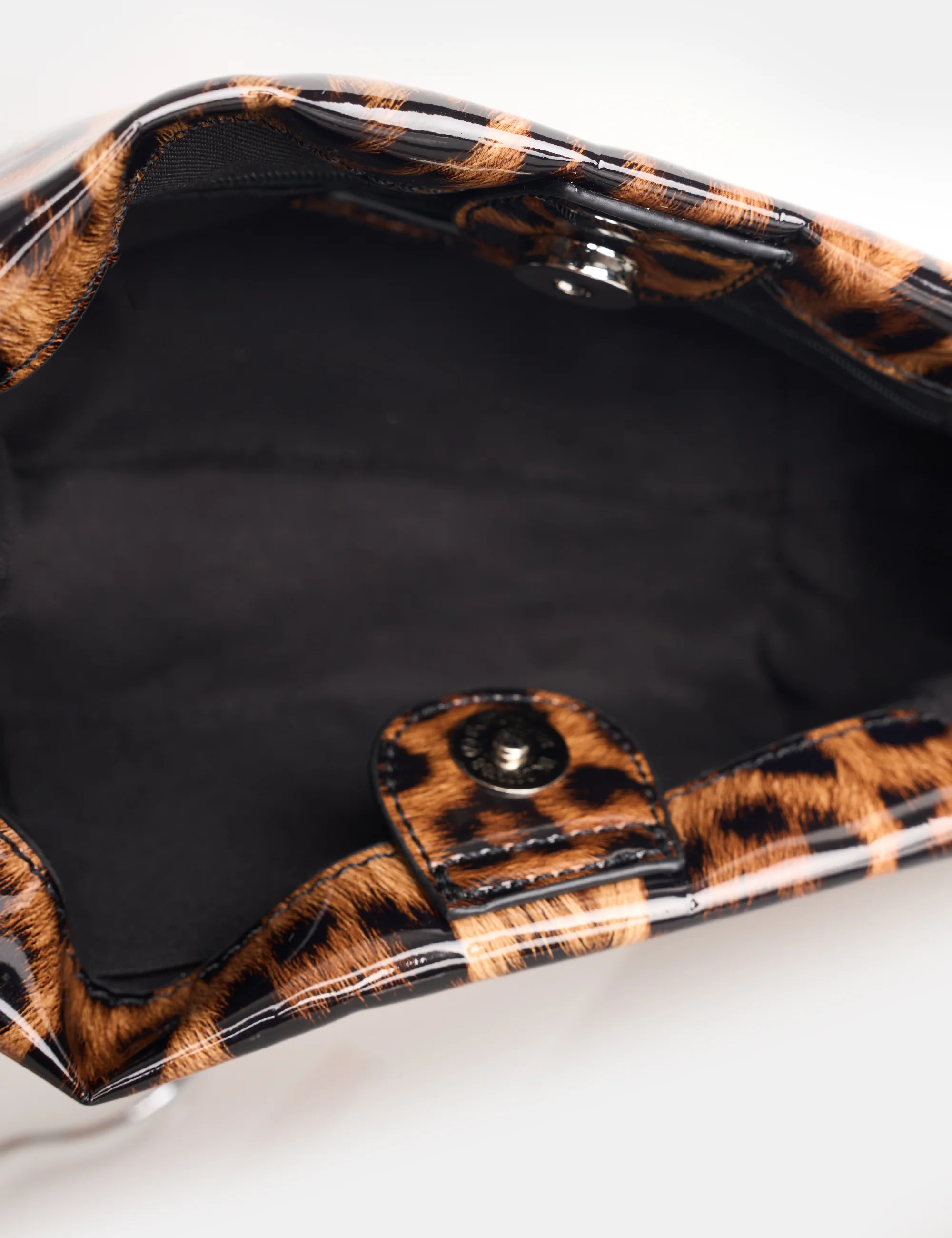 Lillian Leopard Satin Woven Strap Shoulder Bag - Image 3