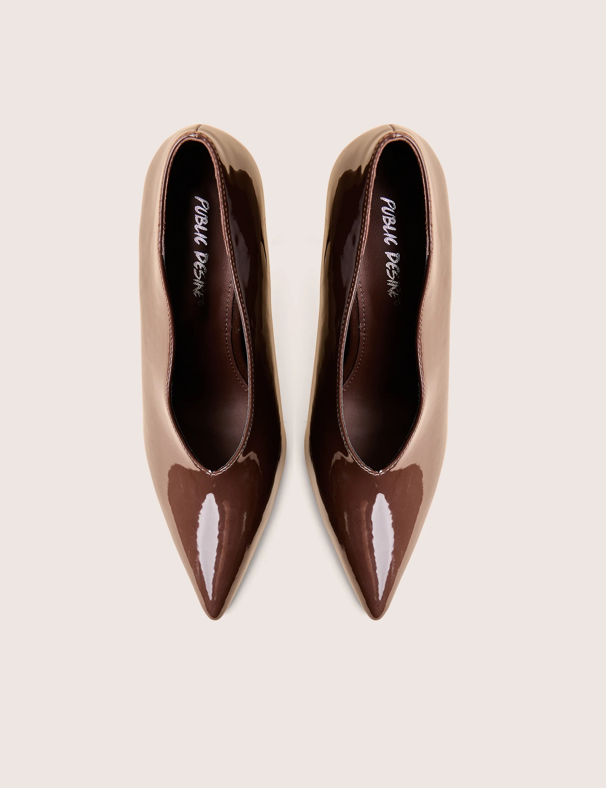 Sedona Brown Patent Court High Heels - Image 3