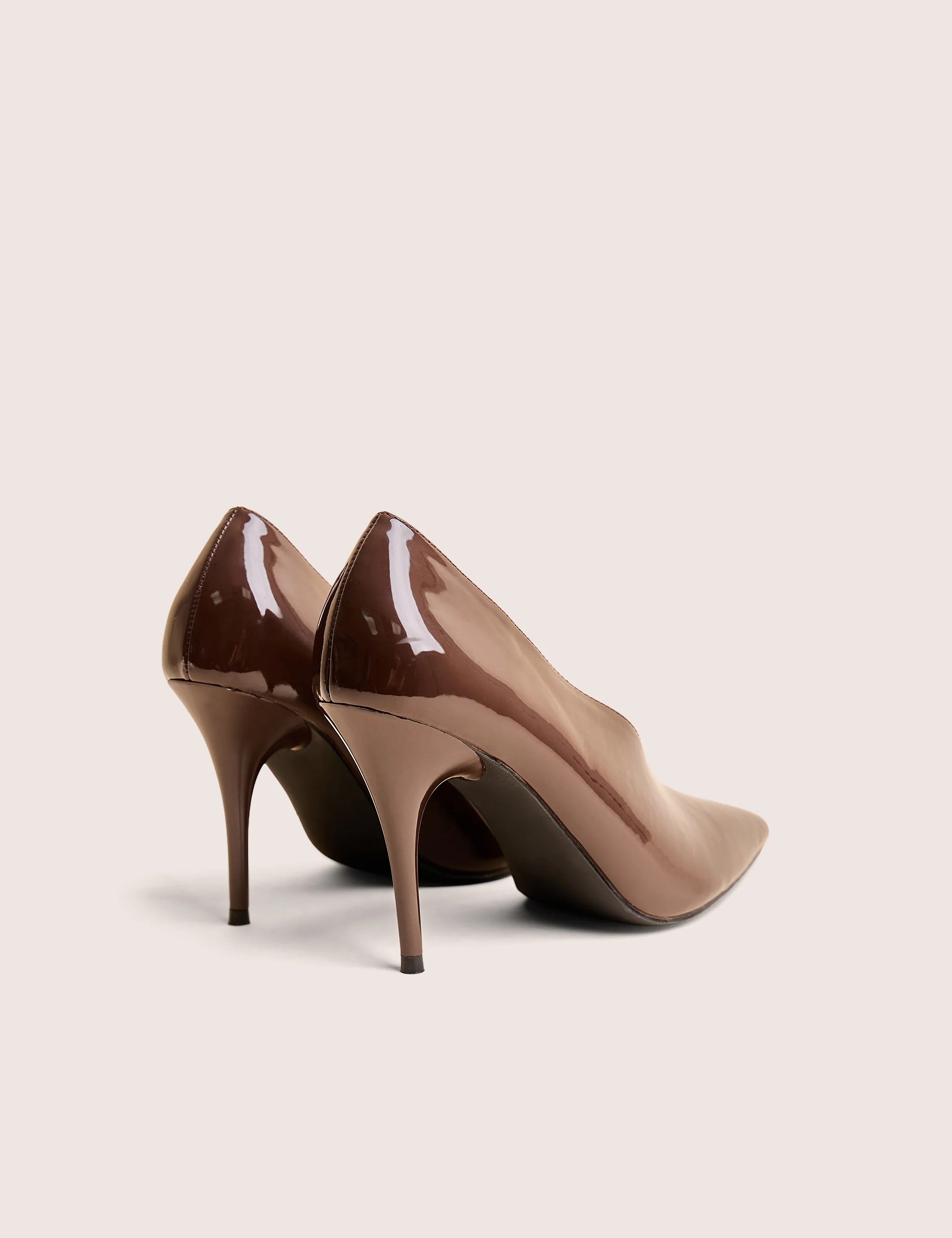 Sedona Brown Patent Court High Heels - Image 4