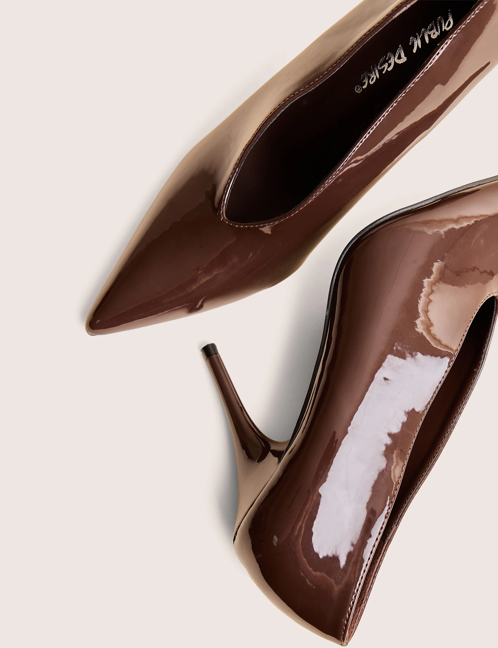Sedona Brown Patent Court High Heels - Image 5