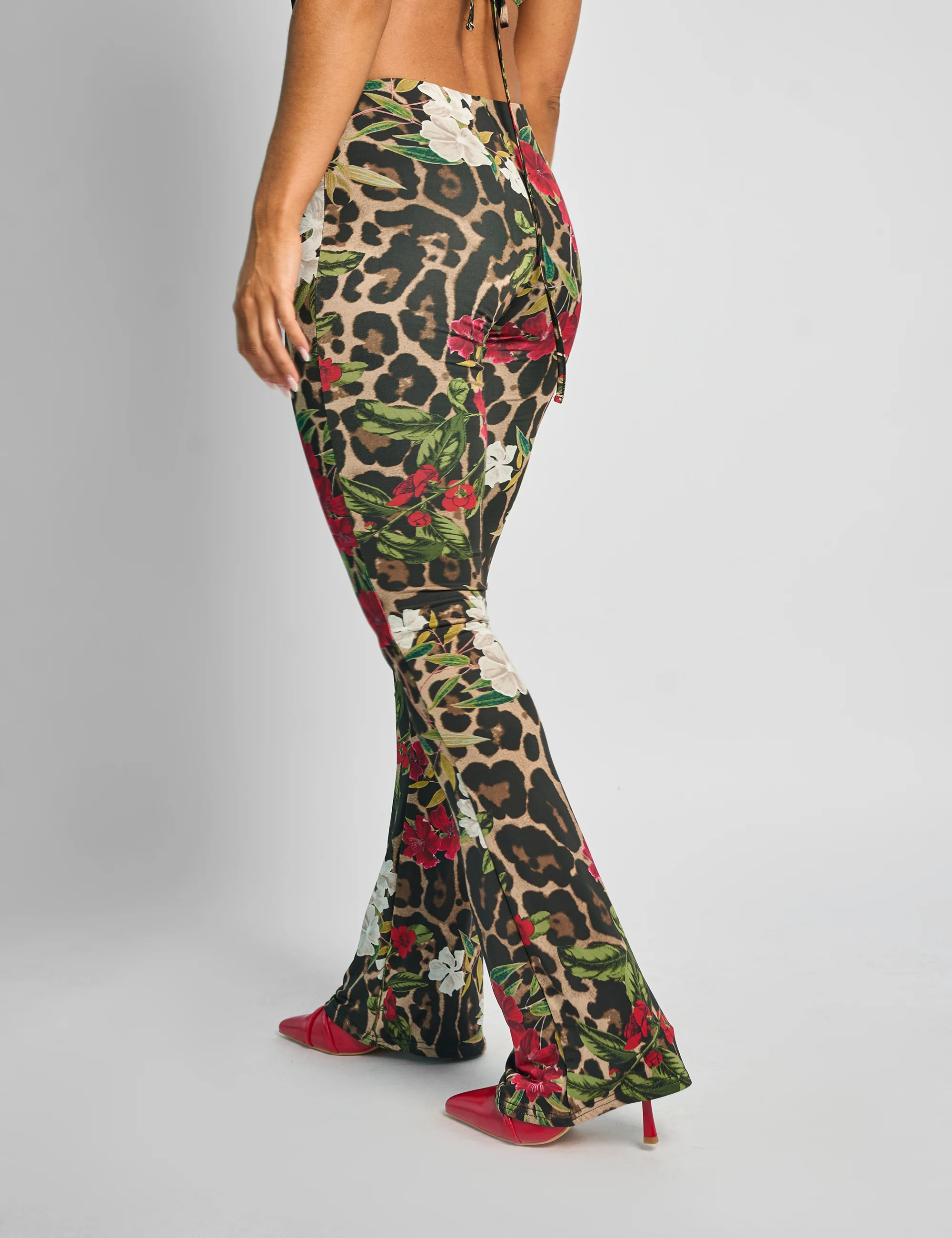 Slinky Printed Trouser Co-ord Multi - Image 3