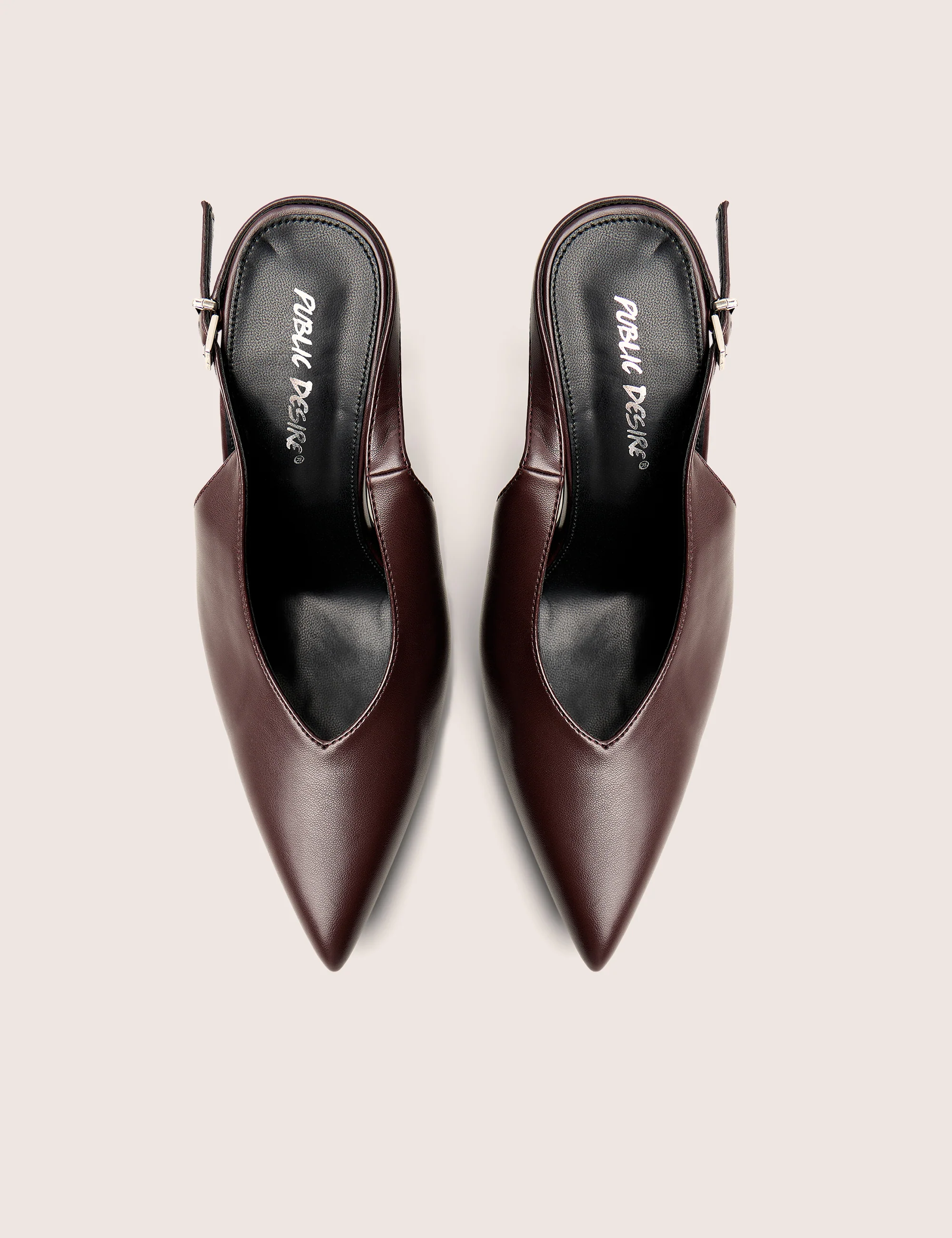 Tatti Burgundy Slingback Court Heel - Image 2
