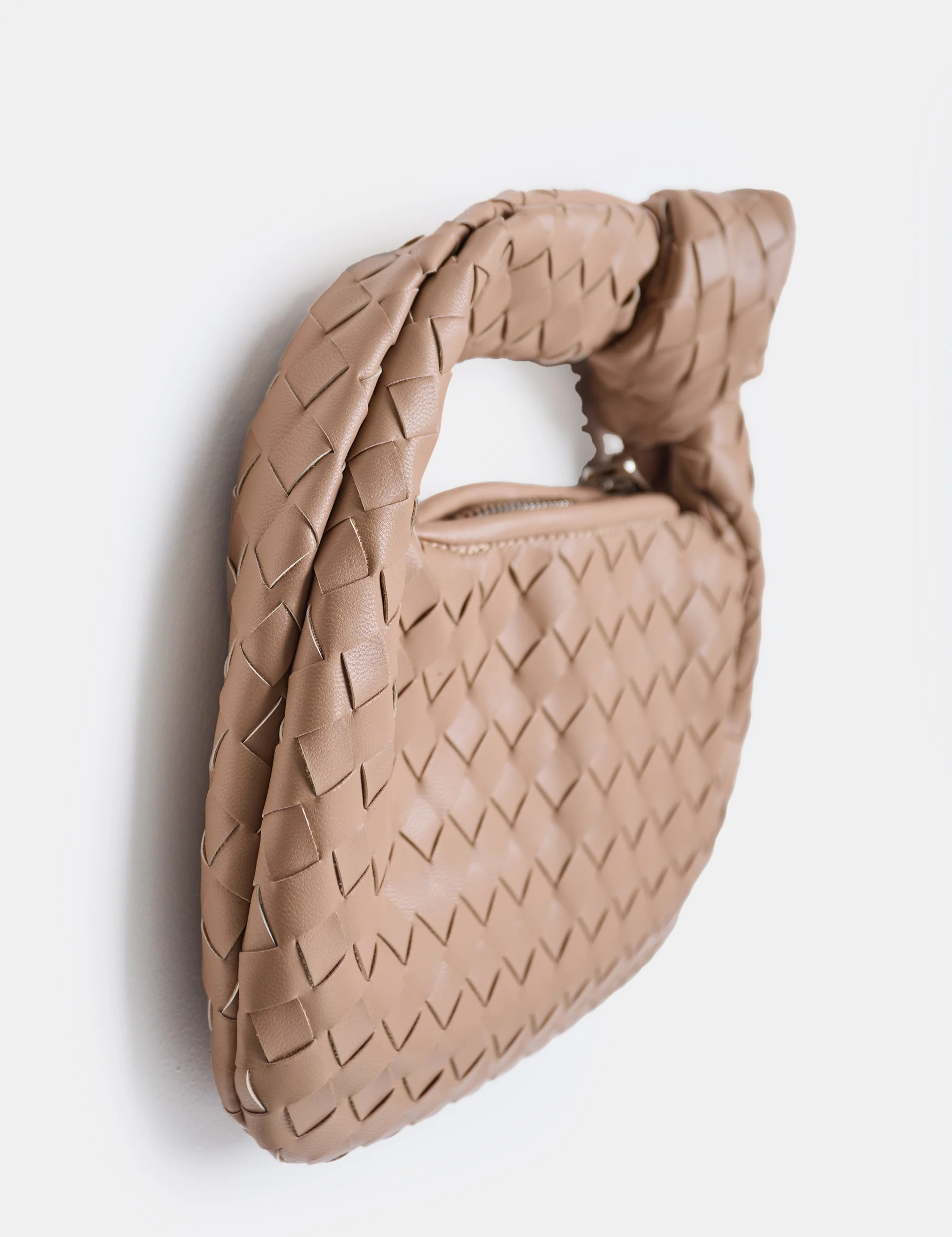 The Blame Nude Woven Pu Knot Detail Mini Pu Bag - Image 3