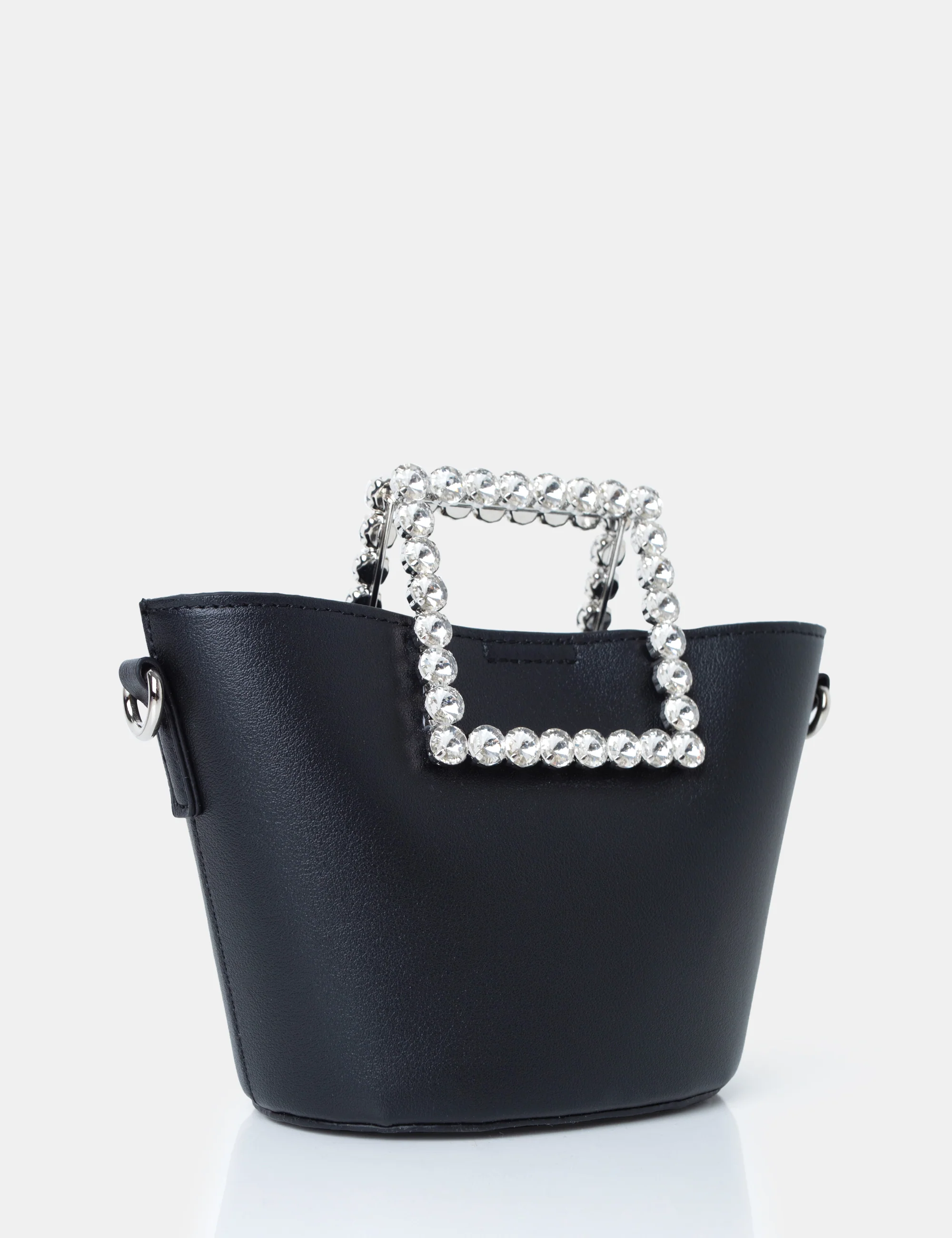 The Glam Black Pu Mini Bucket Grab Bag - Image 3