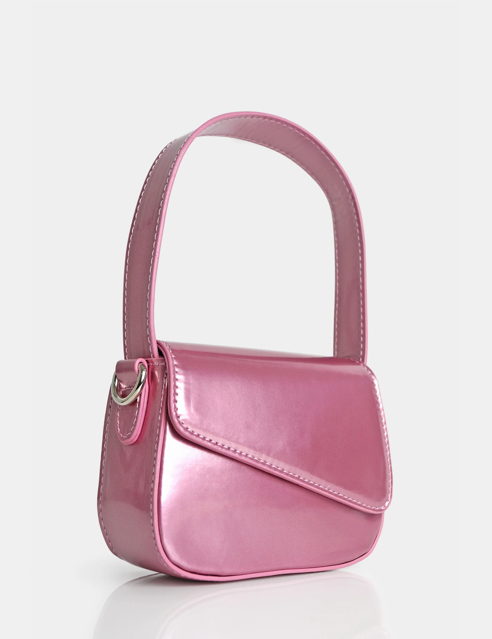 The Jolee Metallic Pink Mini Grab Handle Bag - Image 2